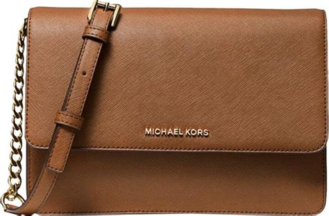 michael kors daniela large crossbody brown|Michael Michael Kors Daniela Large Leather Gusset Crossbody.